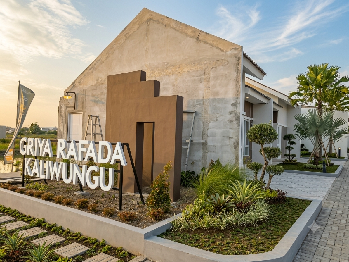 Griya Rafada 5 Kaliwungu — deretan rumah modern tropical
